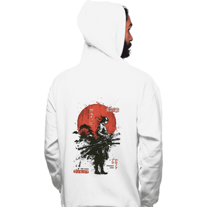 Daily_Deal_Shirts Pullover Hoodies, Unisex / Small / White Zoro Samurai Wano Kuni Arc