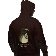 Load image into Gallery viewer, Shirts Pullover Hoodies, Unisex / Small / Dark Chocolate I Know Where You Live
