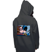 Load image into Gallery viewer, Shirts Pullover Hoodies, Unisex / Small / Charcoal In The Batmobile
