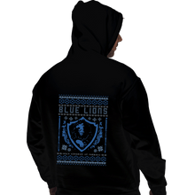 Load image into Gallery viewer, Shirts Pullover Hoodies, Unisex / Small / Black Blue Lions
