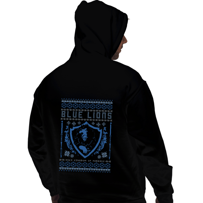 Shirts Pullover Hoodies, Unisex / Small / Black Blue Lions