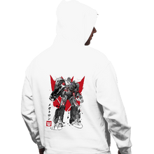 Load image into Gallery viewer, Daily_Deal_Shirts Pullover Hoodies, Unisex / Small / White Destruction Sumi-e
