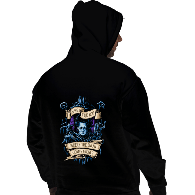 Daily_Deal_Shirts Pullover Hoodies, Unisex / Small / Black Story About Snow