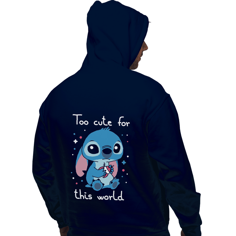 Shirts Pullover Hoodies, Unisex / Small / Navy Too Cute For This World