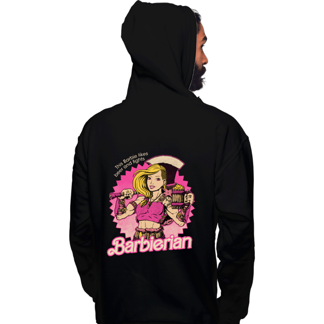 Daily_Deal_Shirts Pullover Hoodies, Unisex / Small / Black Barbarian Doll