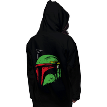 Load image into Gallery viewer, Shirts Pullover Hoodies, Unisex / Small / Black Bounty Hunter Helmet
