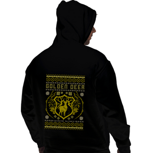 Shirts Pullover Hoodies, Unisex / Small / Black Golden Deer Sweater