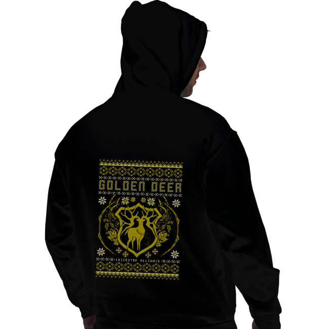 Shirts Pullover Hoodies, Unisex / Small / Black Golden Deer Sweater
