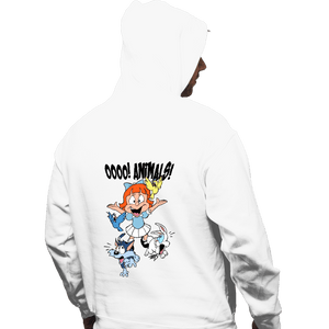 Shirts Pullover Hoodies, Unisex / Small / White Elmyra Loves Animals