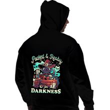 Load image into Gallery viewer, Daily_Deal_Shirts Pullover Hoodies, Unisex / Small / Black Packed And Ready for Darkness
