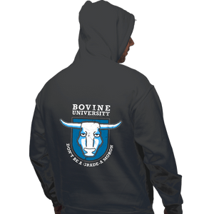 Daily_Deal_Shirts Pullover Hoodies, Unisex / Small / Charcoal Bovine University