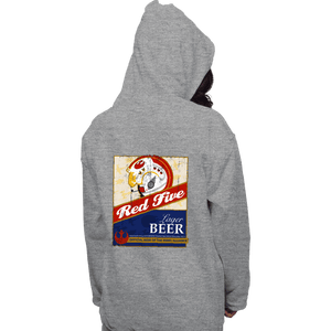 Daily_Deal_Shirts Pullover Hoodies, Unisex / Small / Sports Grey Red Five Beer