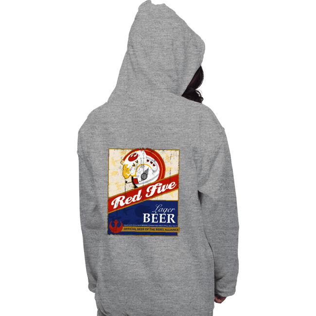 Daily_Deal_Shirts Pullover Hoodies, Unisex / Small / Sports Grey Red Five Beer
