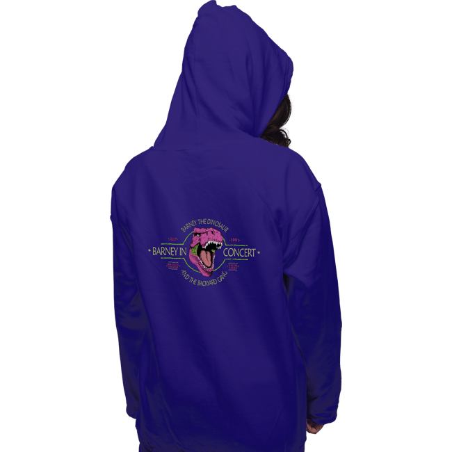 Shirts Pullover Hoodies, Unisex / Small / Violet Barney In Concert