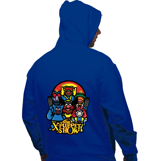 Daily_Deal_Shirts Pullover Hoodies, Unisex / Small / Royal Blue The X-Puppet Show