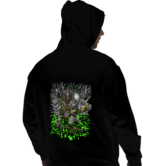 Daily_Deal_Shirts Pullover Hoodies, Unisex / Small / Black Wolf Knight