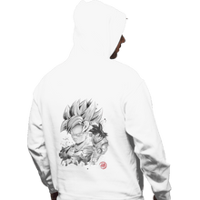Load image into Gallery viewer, Shirts Zippered Hoodies, Unisex / Small / White Super Saiyan Warrior
