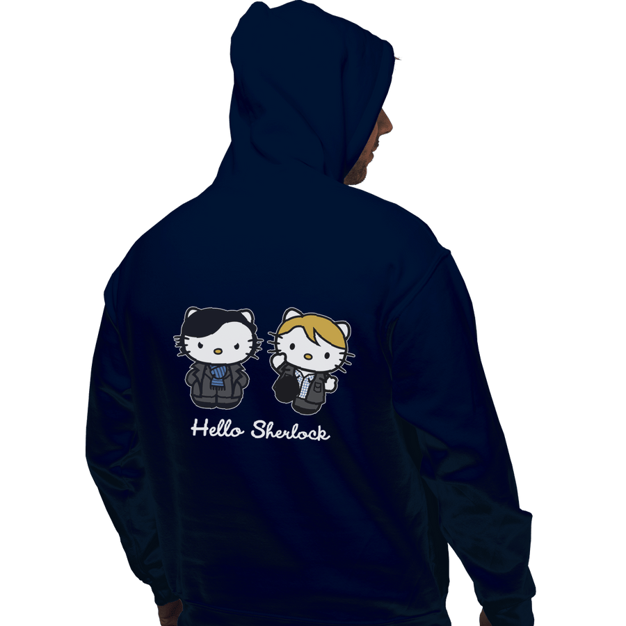 Shirts Pullover Hoodies, Unisex / Small / Navy Hello Sherlock
