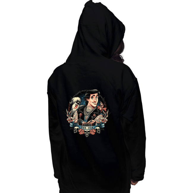 Daily_Deal_Shirts Pullover Hoodies, Unisex / Small / Black Explore The Sea