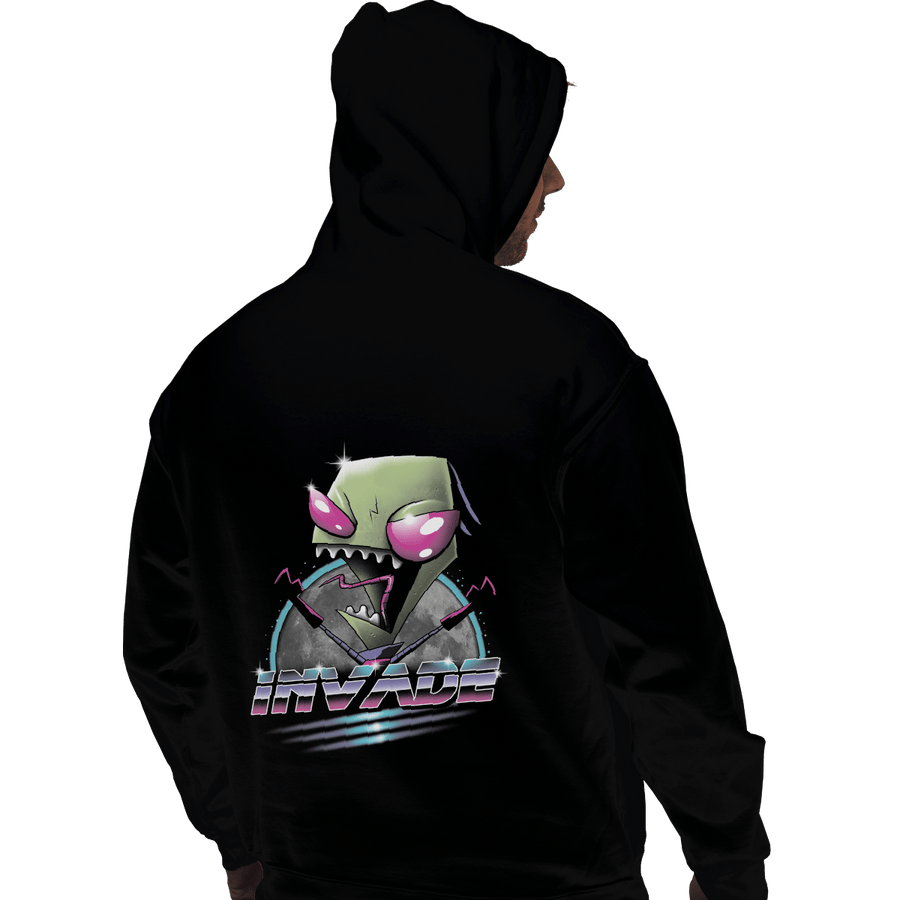 Shirts Pullover Hoodies, Unisex / Small / Black Invade