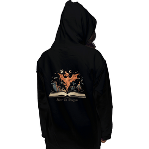 Daily_Deal_Shirts Pullover Hoodies, Unisex / Small / Black Here Be Dragons