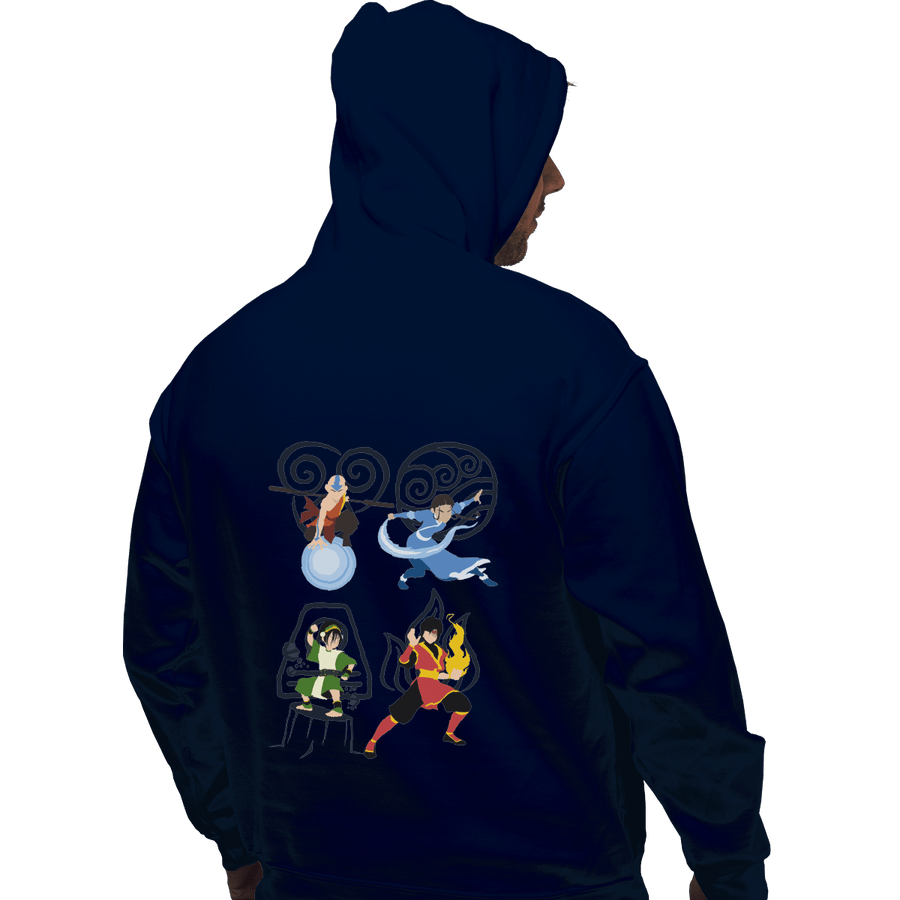 Shirts Zippered Hoodies, Unisex / Small / Navy Avatar Elements