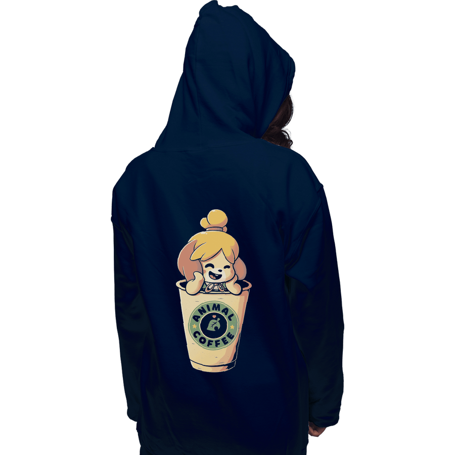 Shirts Zippered Hoodies, Unisex / Small / Navy Animal Coffee