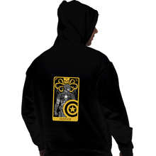 Load image into Gallery viewer, Shirts Pullover Hoodies, Unisex / Small / Black Tarot Justice
