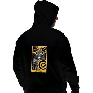 Shirts Pullover Hoodies, Unisex / Small / Black Tarot Justice