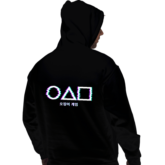 Shirts Pullover Hoodies, Unisex / Small / Black Glitch Squid