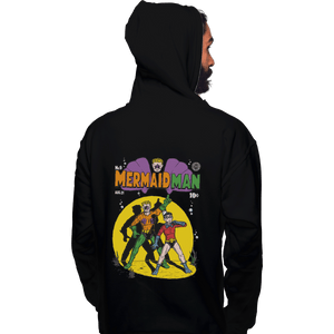 Shirts Pullover Hoodies, Unisex / Small / Black Mermaid Man