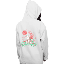 Load image into Gallery viewer, Secret_Shirts Pullover Hoodies, Unisex / Small / White Wolf Blossoming Breeze
