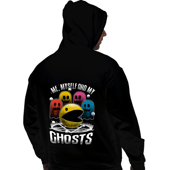 Daily_Deal_Shirts Pullover Hoodies, Unisex / Small / Black Me Myself And My Ghosts