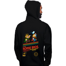 Load image into Gallery viewer, Secret_Shirts Pullover Hoodies, Unisex / Small / Black Super Norse Bros
