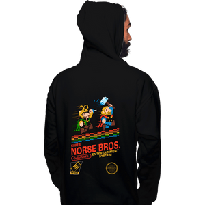 Secret_Shirts Pullover Hoodies, Unisex / Small / Black Super Norse Bros