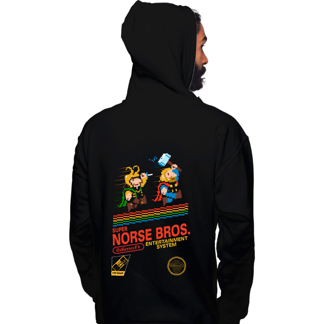 Secret_Shirts Pullover Hoodies, Unisex / Small / Black Super Norse Bros
