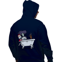 Load image into Gallery viewer, Daily_Deal_Shirts Pullover Hoodies, Unisex / Small / Navy Halloween Bathtub
