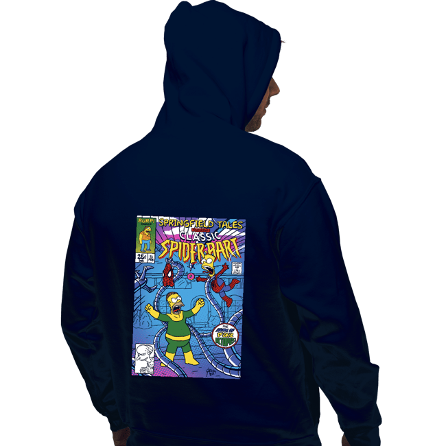 Daily_Deal_Shirts Pullover Hoodies, Unisex / Small / Navy Spider-Bart VS D'ohc Ock