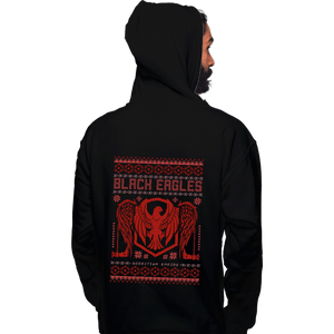 Shirts Pullover Hoodies, Unisex / Small / Black Black Eagles Sweater