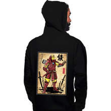 Load image into Gallery viewer, Daily_Deal_Shirts Pullover Hoodies, Unisex / Small / Black Iron Samurai
