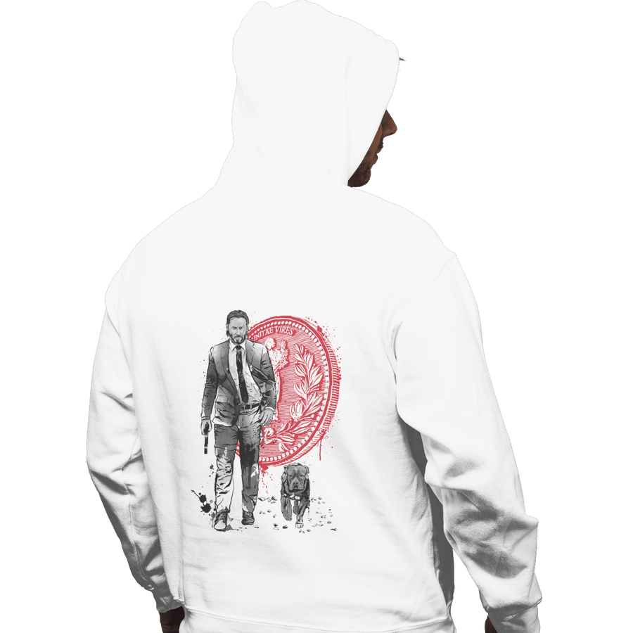 Shirts Zippered Hoodies, Unisex / Small / White Lone Hitman And Cub
