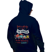 Load image into Gallery viewer, Shirts Pullover Hoodies, Unisex / Small / Navy Let&#39;s Go
