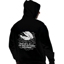 Load image into Gallery viewer, Shirts Pullover Hoodies, Unisex / Small / Black Dolphins
