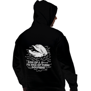 Shirts Pullover Hoodies, Unisex / Small / Black Dolphins