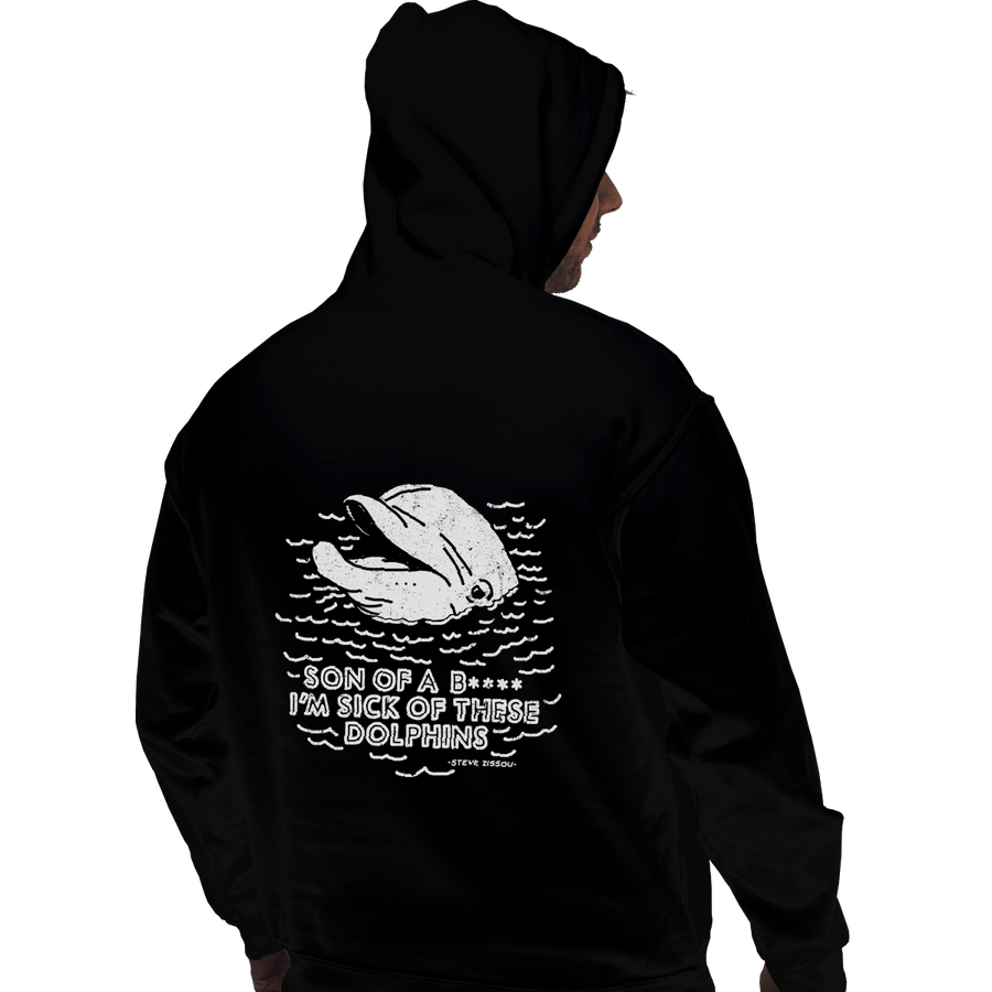 Shirts Pullover Hoodies, Unisex / Small / Black Dolphins