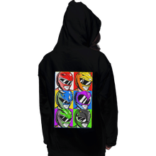 Load image into Gallery viewer, Shirts Zippered Hoodies, Unisex / Small / Black Pop Art Power Rangers
