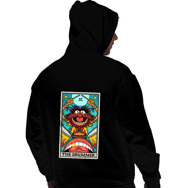 Daily_Deal_Shirts Pullover Hoodies, Unisex / Small / Black The Drummer