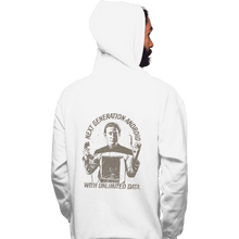 Load image into Gallery viewer, Shirts Pullover Hoodies, Unisex / Small / White Data Plan
