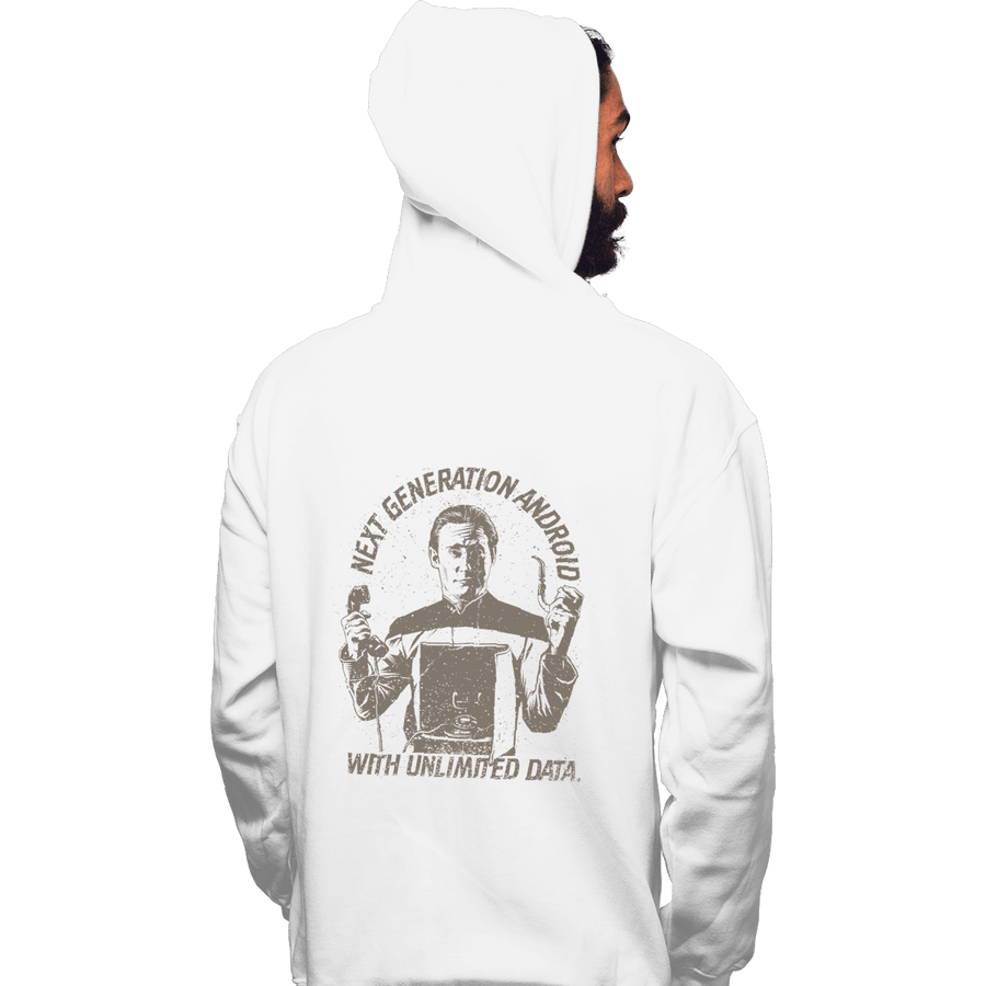 Shirts Pullover Hoodies, Unisex / Small / White Data Plan
