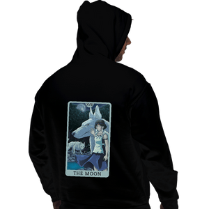 Daily_Deal_Shirts Pullover Hoodies, Unisex / Small / Black Tarot Ghibli The Moon